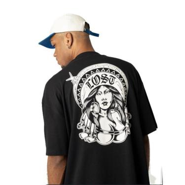 Imagem de Camiseta Lost 22622611 Skull - Preto-Masculino