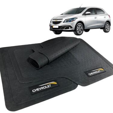 Imagem de Jogo Tapete Onix 2012 2013 2014 2015 Borracha com Logo - CHEVROLET