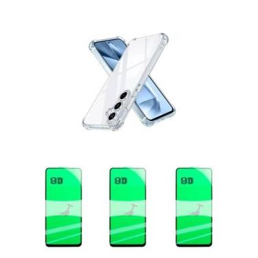 Imagem de 3UN Películas Cerâmica 9D + Capa Silicone TPU Para Galaxy S25 PLUS - L