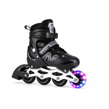 Imagem de Patins Roller inLine Varias Cores Tamanho Ajustável 28 - 32 / 33-36 / 