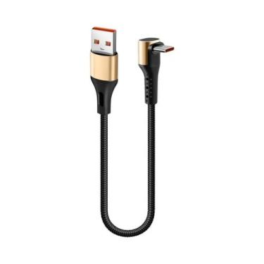 Imagem de Cabo USB Tipo C Curto De 15CM, 25CM, 50CM Para Carregamento Rápido De 