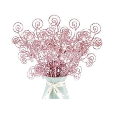 Imagem de Decoração De Árvore De Natal Com Hastes De Frutas Cintilantes, 510 Peç