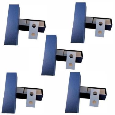 Imagem de Porta-moedas Guardhouse 2x2 de papel, 500 unidades, níquel azul