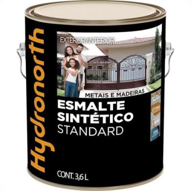 Imagem de Tinta Esmalte Hydronorth Standard Acetinado Para Metais Madeiras 3,6L 