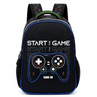 Imagem de Mochila Escolar De Alças Vídeo Game The Start Meninos Denlex