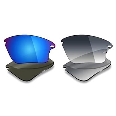 Imagem de 2 pares de lentes polarizadas de substituição da Mryok para óculos de sol Oakley Fast Jacket XL – Opções