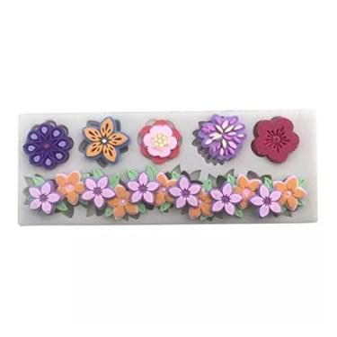 Imagem de Molde De Silicone Guirlanda De Flores, Rosa Rb128