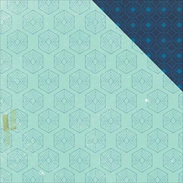 Imagem de American Crafts Cartolina dupla face 680310 Maggie Holmes Shine (25 folhas por pacote), 30,48 cm x 30,48 cm, brilhante