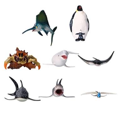 Imagem de Modelo biológico marinho simulado, brinquedos da vida marinha, fofo, simulado, seguro, plástico, educativo, animais marinhos