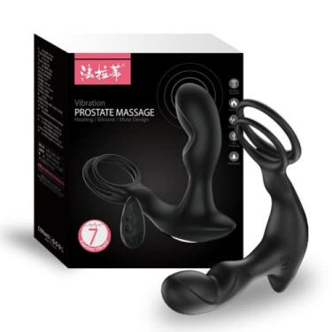 Imagem de Massageador Próstata com Anel Peniano Dibe 7 Vibrações 2 Motores