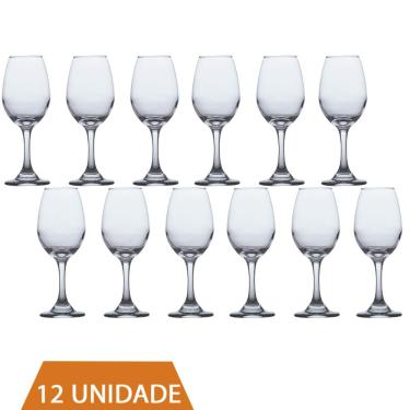 Imagem de Conjunto Taças de Vidro 318ml Agua e vinho Tinto Luxo 12Un