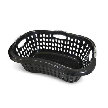 Imagem de Cesto Roupa Angular 32l Organizador Lavanderia Alça Black