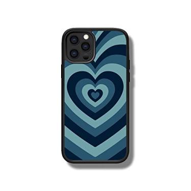 Imagem de Capa de redemoinho de silicone em forma de coração para iPhone 13 11 12 Pro Max 7 8 Plus X XS XR SE 2020 Capa antiderrapante com tudo incluído, azul, para iPhone 7Plus/8Plus