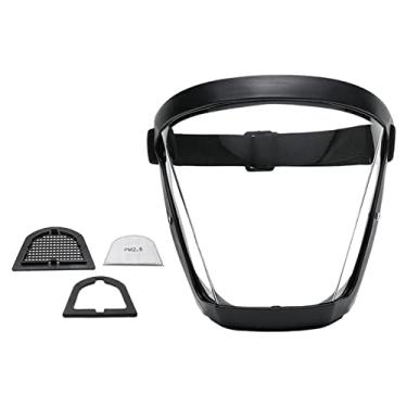 Imagem de yotijay Protetor Facial Completo De Alta Definição Plugue De Filtro Removível À Vento Super Protetor Anti Revestido Para Marcenaria Mulheres, Tamanho Real Preto