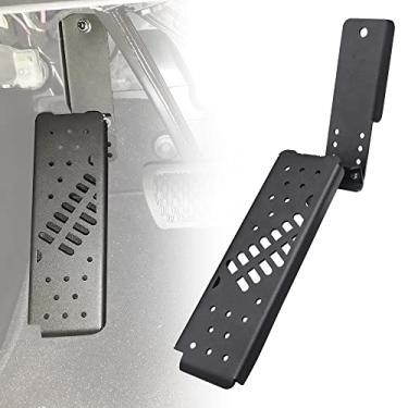 Imagem de ADTOPI JL Dead Pedal, pedal morto gladiador lado esquerdo painel de apoio para os pés compatível com Jeep Wrangler JL/Gladiator JT 2018 2019 2020 2021 2022 2023 (não para modelo 4xe) (ajustável, preto