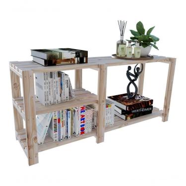 Imagem de Mesa De Cabeceira Moderna De Maciça Treliça Para Varanda 110x50cm