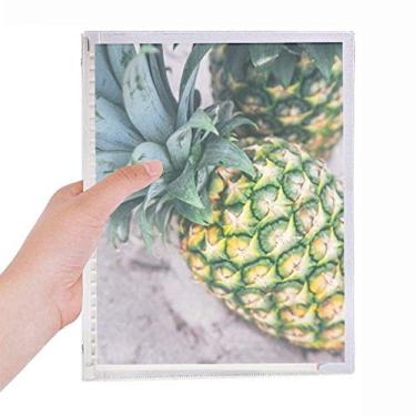 Imagem de Caderno Tropical Fruit Photogrph com imagem de abacaxi Folhas soltas Diário Recarregável