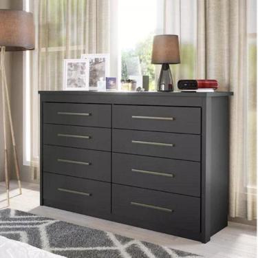 Imagem de Cômoda 8 Gavetas Elegance Batrol Móveis Black