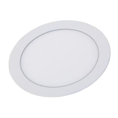 Imagem de Painel Plafon de Embutir Redondo Branco 16cm Led 12W 3000K Bivolt