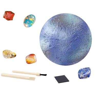 Imagem de Pedra de Escavação Arqueológica Infantil Os Oito Planetas do Sistema Solar Brinquedo de Aventura