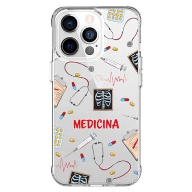 Imagem de Capa Capinha Anti Impacto para Iphone 11, 12, 13, 14, 15 e suas variações Modelo Profissão Medicina (Iphone 14 Pro Max)