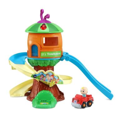 Imagem de Brinquedo VTech CocoMelon Go! Vá! Conjunto de trilhos Smart Wheels Treehouse