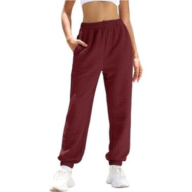 Imagem de Calça de Moletom Casual, Calça Feminina Com Design de Cordão Respirável e Confortável para Namorar (XL)