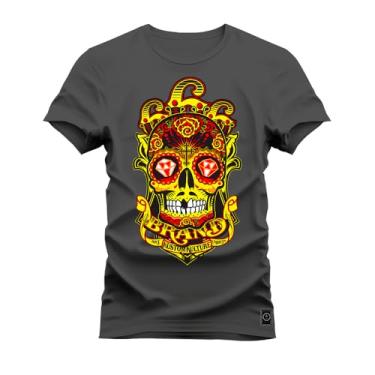 Imagem de Camiseta T-Shirt Confortável Estampada Buda Brand Grafite G