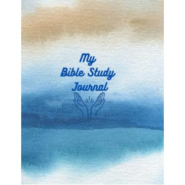 Imagem de My Bible Study Journal: 8,5 x 11, diário cristão de 52 semanas