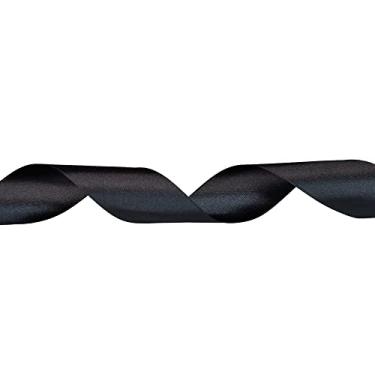 Imagem de Craft County - Fita de cetim dupla face de 3,8 cm – Preta – 23 metros – Ótimo para projetos de artesanato, embrulho, casamentos, festas, projetos florais, decoração de casa e muito mais