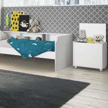 Imagem de Baú com Rodízio Kids Quiditá Branco