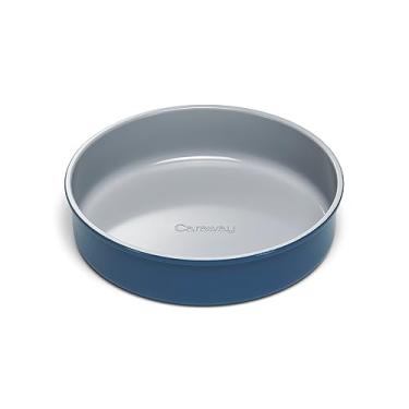 Imagem de Caraway Forma circular antiaderente de 22,86 cm – Revestimento cerâmico naturalmente liso – não tóxico, livre de PTFE e PFOA – perfeita para bolos de aniversário, tortas e mais – azul-marinho