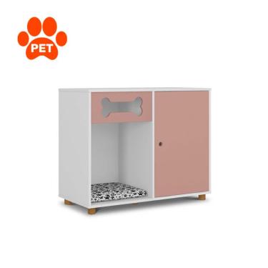 Imagem de Aparador Pet Dog Branco e Rose