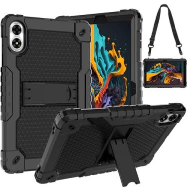 Imagem de Doemoil Capa para UMIDIGI G3 Tab Ultra, UMIDIGI G2 Tab, UMIDIGI G1 Tab, alça de ombro embutida para tablet UMIDIGI G3 Tab Ultra/G3 Tab/G2 Tab/G1 Tab 10.1 (preto/preto)