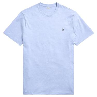 Imagem de Polo RL Camiseta masculina grande e alta gola redonda pônei, Ralph Lauren Azul mesclado, 2X