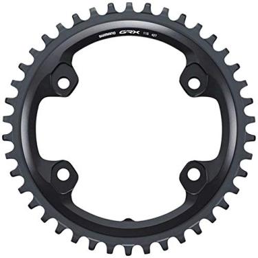 Imagem de Shimano, GRX FC-RX810 1x11, corrente, dentes: 42, velocidade: 11, BCD: 110, parafusos: 4, único, alumínio, preto
