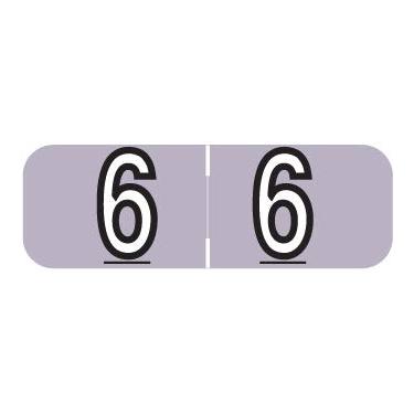 Imagem de Doctor Stuff - File Folder Labels, Number 6, BARKLEY FNBAM Match - BANM Series Chart Stickers, Lavender, 1/2" x 1-1/2", #6, 500/Roll