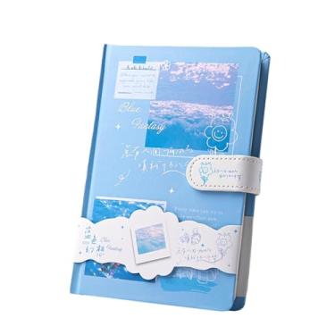 Imagem de Joucien Caderno portátil com fivela magnética grossa A5 para memória de exame de admissão de pós-graduação, fivela magnética para estudante, manual - flores (A5/108 fotos)