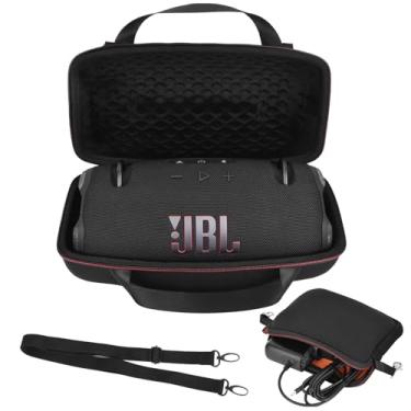Imagem de ZUJFPL Capa rígida de viagem para alto-falante Bluetooth portátil JBL Xtreme 4, à prova d'água, preta