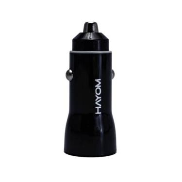 Imagem de Carregador Veicular 1X Usb + Tipo C 2.1A - Hayom Cr1203