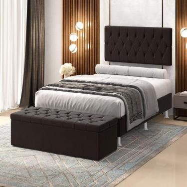 Imagem de Kit Painel Centaurus 200 e Calçadeira Sagitarius Sued  Aradecor, Marro