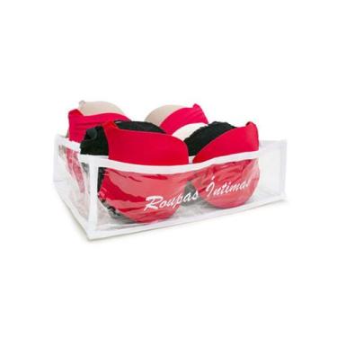 Imagem de Organizador de Gaveta Branco Plástico Lingerie Roupa Intima - SECALUX