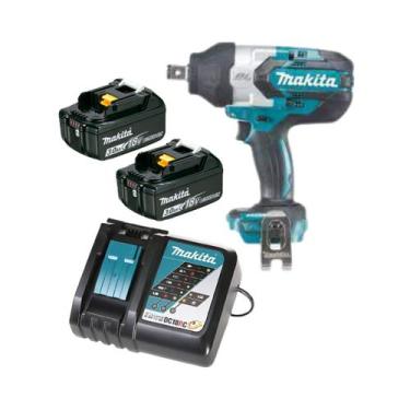 Imagem de Chave De Impacto Dtw1001z 2 Bateria 3ah + Carregador Makita