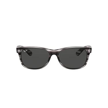 Imagem de Ray-Ban Óculos de sol RB2132 New Wayfarer Square, Cinza listrado Havana/cinza escuro, 55 mm