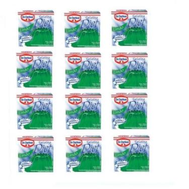 Imagem de Kit c/ 12un Gelatina Diet de Limão 12g - Dr. Oetker