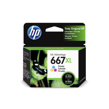 Imagem de Cartucho Tinta HP 667XL Colorido - 3YM80AB