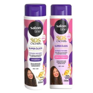 Imagem de Shampoo + Condicionador Salon Line Sos Cachos Super Óleos 300ml