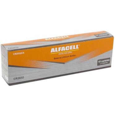 Imagem de Kit 50- Bateria Cr2032 Alfacell Para Alarme Chave Canivete