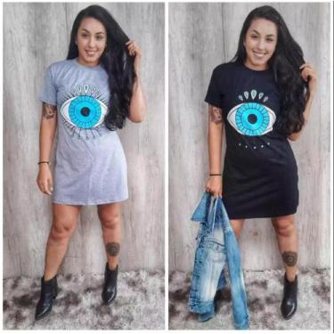 Imagem de MM BOUTIQUE Blusão Camisa Varias Estampas  Moda Oversized Feminina, Ol