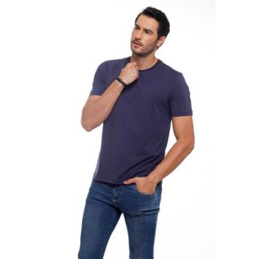 Imagem de Camiseta Básica 100% Algodão Várias Cores - FAETO, P, Azul marinho